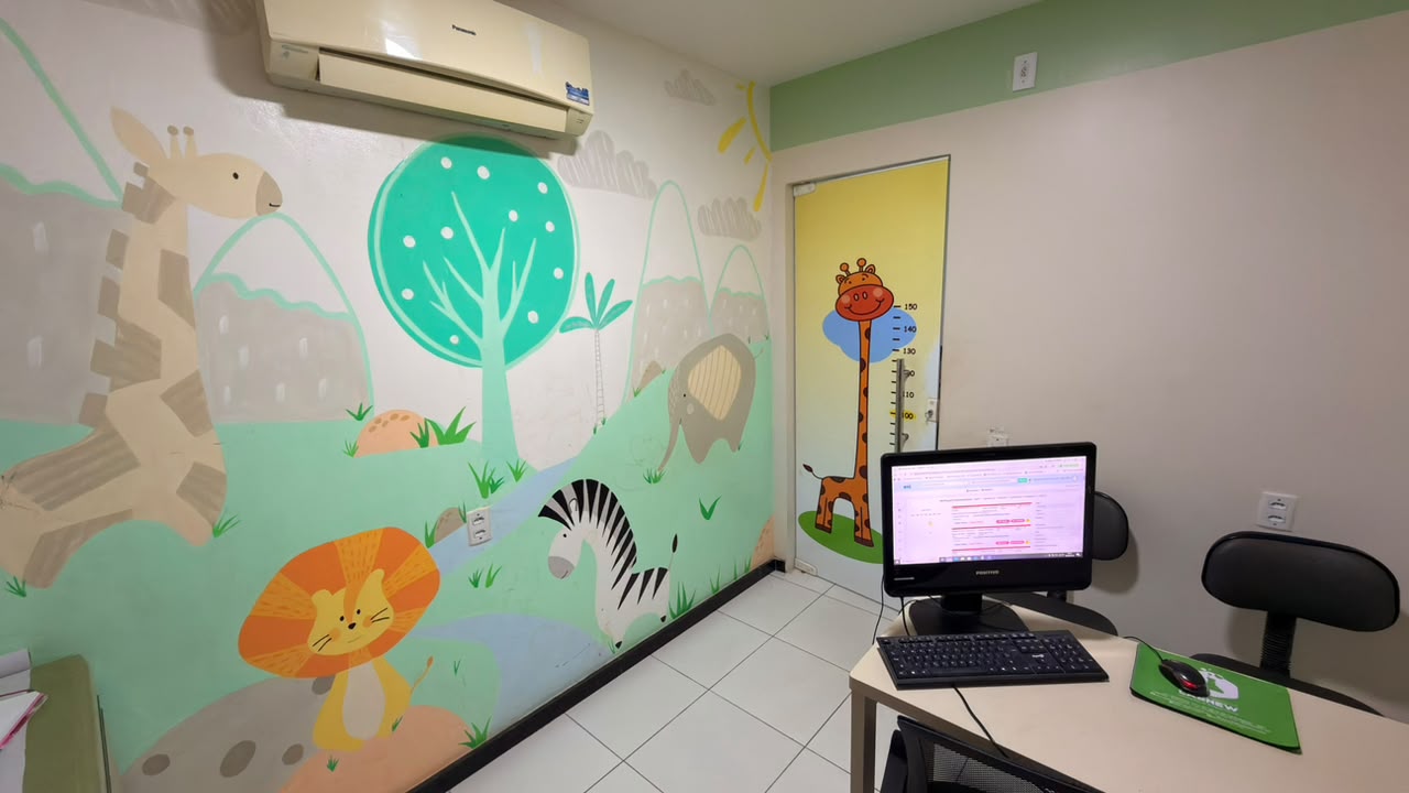 Estrutura de atendimento de pediatria da Labnew